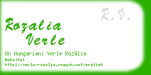 rozalia verle business card